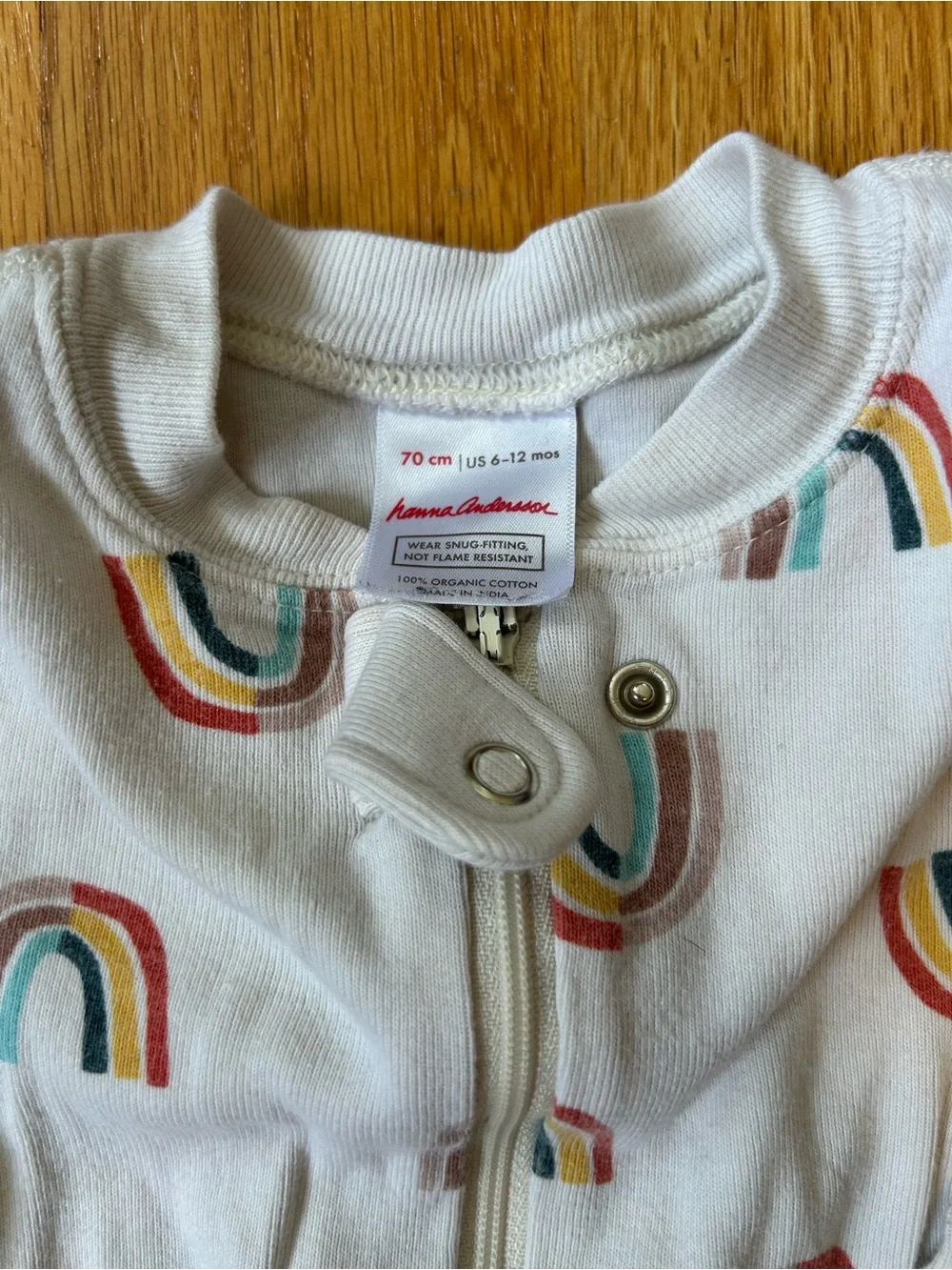 Hanna Andersson footie sleepers rainbows and gnomes
